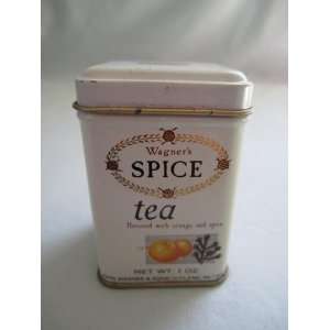  Vintage John Wagner & Sons  Orange Spice Tea  Tin Can 