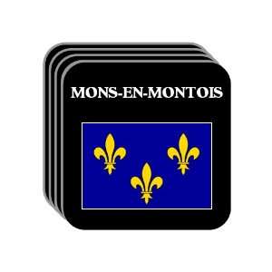  Ile de France   MONS EN MONTOIS Set of 4 Mini Mousepad 