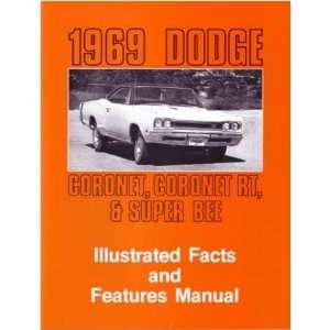  1969 DODGE CORONET Facts Features Sales Brochure Book 
