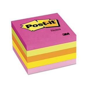 Post it Notes, Original Pad, 3X3, Assorted Neon Colors, 5 Pads/Pack 
