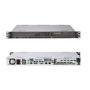   1u Rackmount Server Chassis Black With Processor Support Electronics