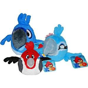  Angry Birds Rio Set of 3 Talking Rio 8 Inch DELUXE Plush 