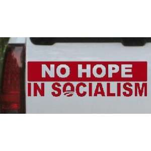 No Hope in Socialism Political Car Window Wall Laptop Decal Sticker 