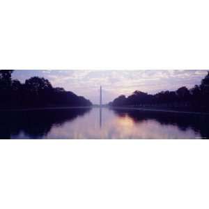 Silhouette of a Monument, Washington Monument, Washington 