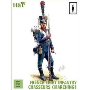  Napoleonic French Chasseurs Marching (32) 1/56 Hat Toys 