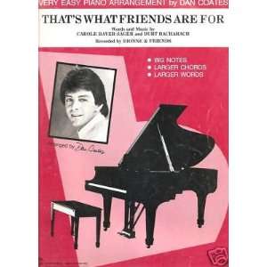  Sheet Music Thats What Friends Are For 77 