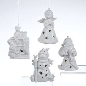  Club Pack of 12 Porcelain LED Lit Christmas Ornaments 