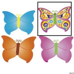   Your Own Giant Butterfly Shaped Sticker Scenes (1 dz) Toys & Games