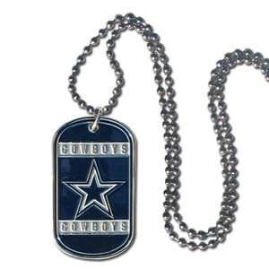  NFL Football Dallas Cowboys Dog Tag Necklace Everything 