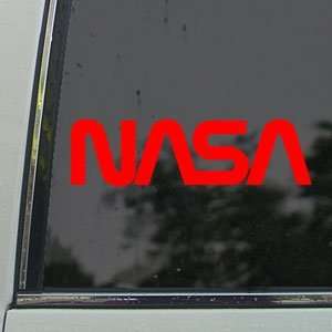  Nasa Red Decal Space Symbol Sci Fi UFO Window Red Sticker 