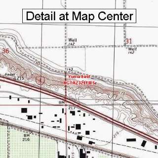  USGS Topographic Quadrangle Map   Yuma East, Arizona 