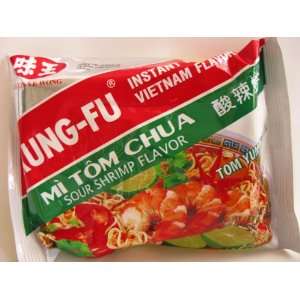 Kung Fu Instant Noodles, Sour Shrimp (Tom Yum Koong), 3 oz (30 packs 