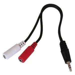  3.5 mm 6 in Stereo Headphone Jack Splitter Cable for iPod 