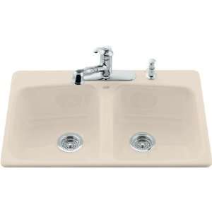   Rimming Sink With 3 Hole Faucet Drilling K 5942 3 55