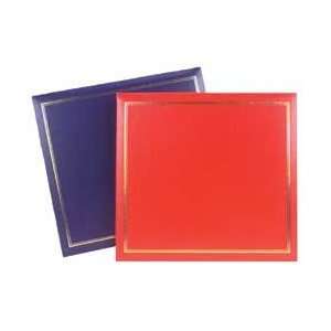   Post bound Scrapbook Photo Album RED FAUX LEATHER