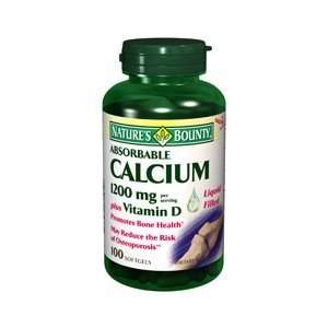   NATURES BOUNTY CALCIUM 1200MG + D ABSORB 100SG
