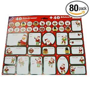  Christmas Gift Labels   80 stickers & labels   Jessica 