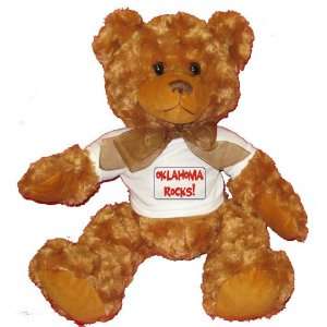  OKLAHOMA ROCKS Plush Teddy Bear with WHITE T Shirt Toys 