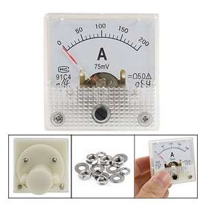  Fine Tuning 0 200A Scale DC Current Panel Meter Analog 