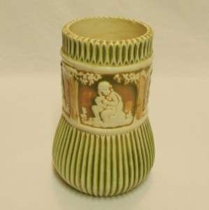 Roseville DONATELLO 7 3/4 Vase Cherub 1915 Rare Design  