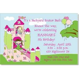  Bounce This Way Pink Invitations
