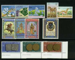 Algeria   5 mint commemorative sets, cat. $ 33.35  