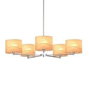  Hampstead Lighting 3312 Plast 5 Light Chandelier   5028308 