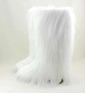 New Fashion Flat Faux Fur Furry Eskimo Winter Yeti Boot snow boots 
