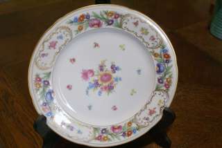Germany Bavaria China Dresden Dinner Plate US Zone German Floral Dish 