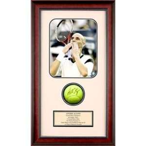  Andre Agassi Autographed autographed Tennis Ball Shadowbox 