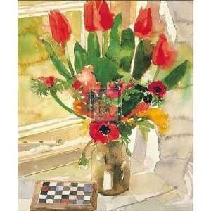  Tulips And Anemones Poster Print