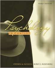 Psychology in Context, (0205456146), Stephen M. Kosslyn, Textbooks 