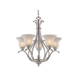 Vaxcel Lighting CH35405BN Brushed Nickel Monrovia Tuscan Five Light Up 