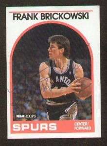 Frank Brickowski signed autographed 1989 90 Hoops NBA  