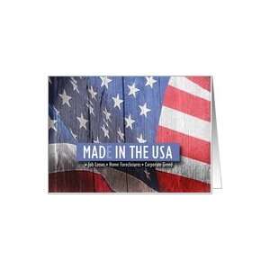  MADE & MAD IN THE USA, MAKE YOUR VOICE HEARD VOTE Card 