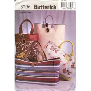  Butterick 3796 Tote Bags Arts, Crafts & Sewing