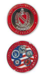 The Tau Kappa Epsilon   Veterans Challenge Coin  