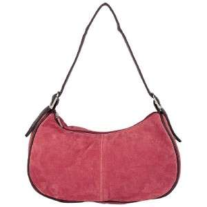 Ladies Suede Leather Burgundy Clutch Handbag Purse Sale  