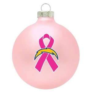  San Diego Chargers Breast Cancer Awareness Pink Ornament 