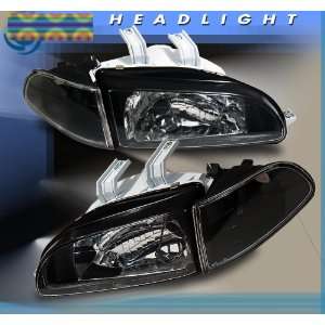  92 95 Civic 2/3dr Jdm Crystal Black Headlight+corner Eg 