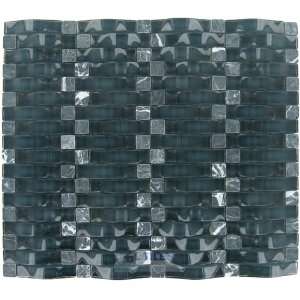  3d wave mesh mounted glass mosaic in crepusculo