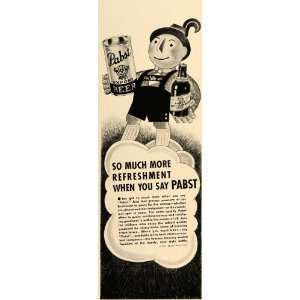   Ad Pabst Beer Woodridge Illinois Milwaukee Yodeler   Original Print Ad