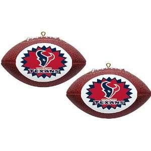   Houston Texans Mini Replica Football Ornament Set