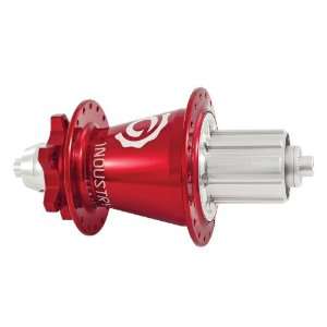  Hub Disc 32H Red, Flanged Hubs For J Bend Spokes