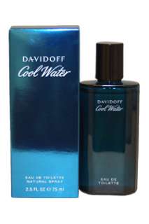 Cool Water by Zino Davidoff for Men   2.5 oz EDT Spray  