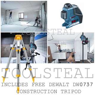 Bosch GLL2 80 Dual Plane Laser w/FREE DEWALT DW0737 NEW  