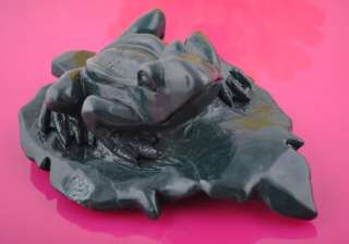 India Onyx Carving Frog Gemstone figurine 6.7  