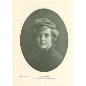  1899 Print Actress Mabel Taliaferro 