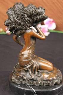 Original~Aldo Vitaleh~Ziegfeld Follies Dancer Bronze Sculpture Marble 