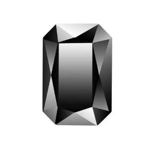  4627 37mm Fancy Octagon Jet Hematite Arts, Crafts 